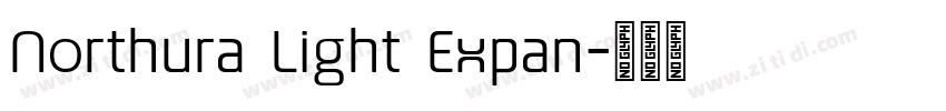 Northura Light Expan字体转换